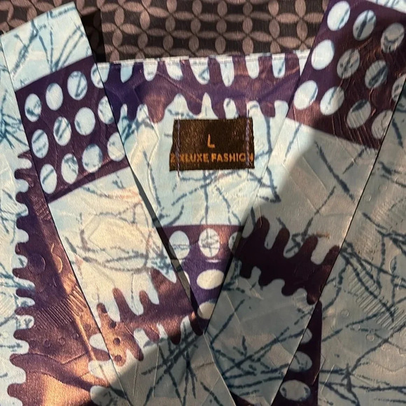 ZIXLUXE Fashion Loose Fit half Fringe Adire Kaftan | Coverup | maxi V neck dress - Picture 6 of 12